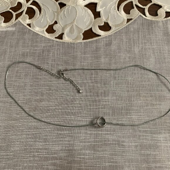 Fifth Ave. Crystal and Silver Tone Necklace - Picture 3 of 5